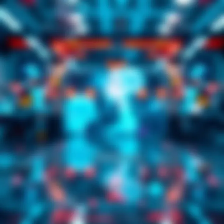 A digital representation of a blurred line between real and AI-generated images, showing a mix of natural and artificial elements.