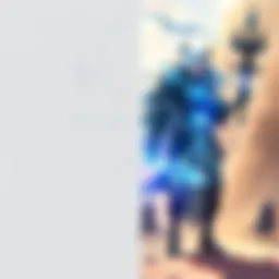 An illustration showing a rough sketch of a fantasy character on one side and a polished digital artwork of the same character on the other side, representing the process of AI art creation for card g...