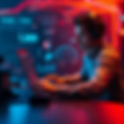A person comparing free and paid AI certification options on a laptop, looking thoughtful.