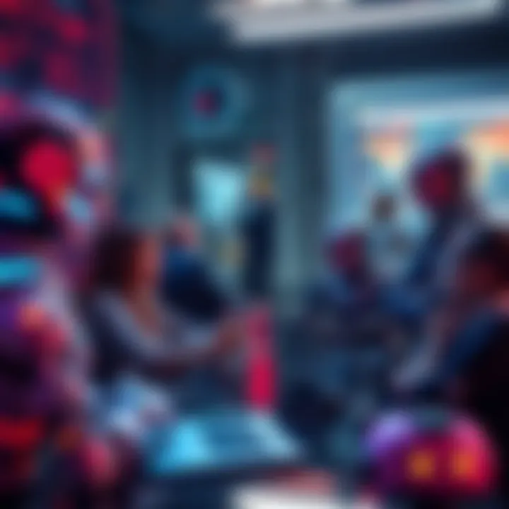 People discussing AI chatbots and copyright law in a digital setting