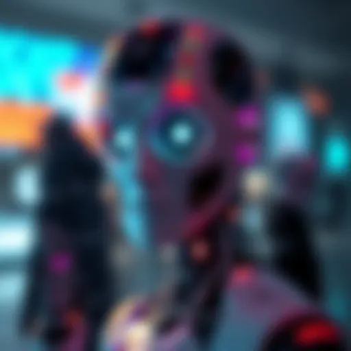 A digital representation of an AI chatbot showcasing a memory feature, symbolizing enhanced interactions and personalization.