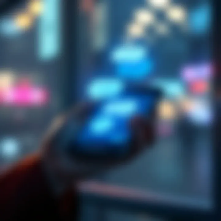 A person holding a smartphone displaying chat bubbles representing AI communication, raising ethical questions about anonymity.