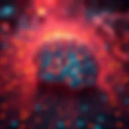 An illustration of a brain and computer circuits to represent AI limitations