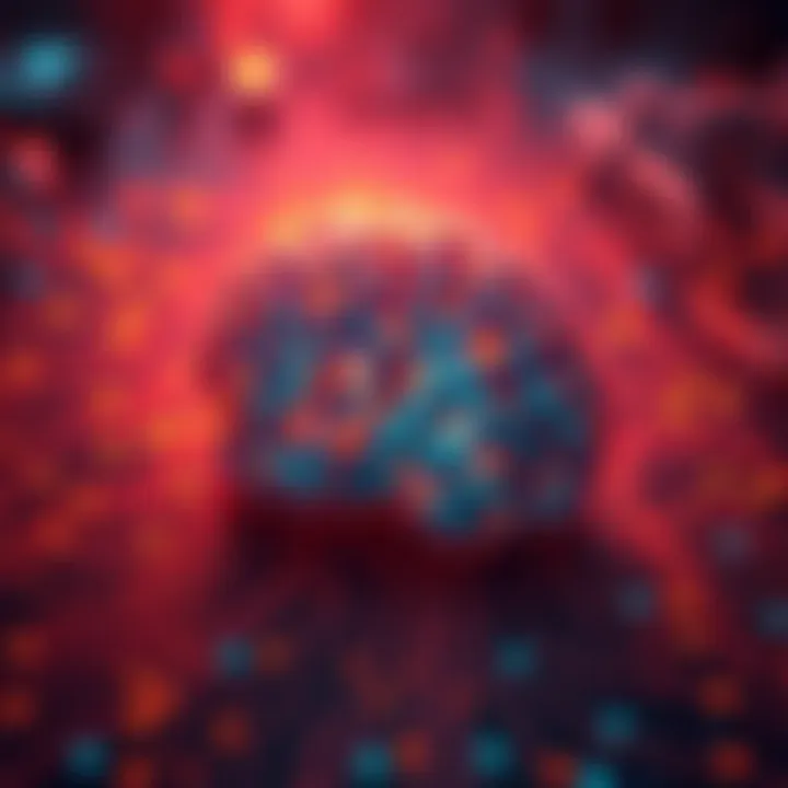 An illustration of a brain and computer circuits to represent AI limitations