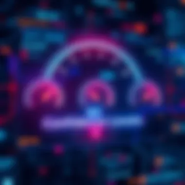 A digital representation showing an AI interface with confidence meter readings, highlighting varying levels of certainty in responses.