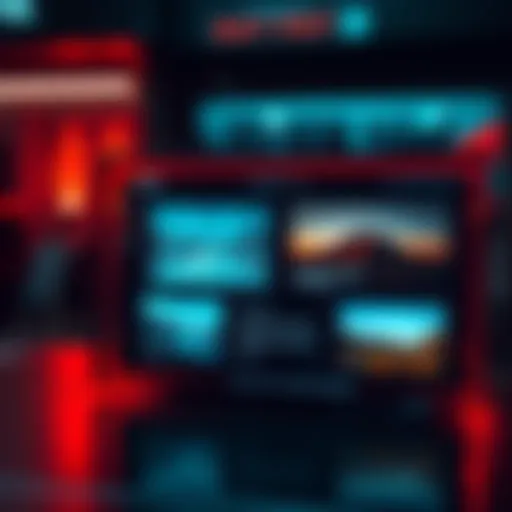 A digital screen showing AI-generated images with clear labels indicating they are AI-created, symbolizing the need for transparency in online content.