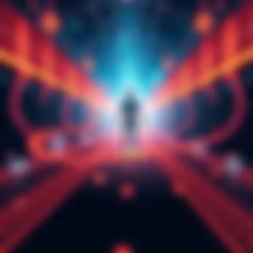 Illustration showing different paths leading to a central AI figure representing Artificial General Intelligence, with icons for probabilistic models and optimization methods along the paths.