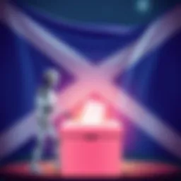 Illustration showing AI bots making mistakes in analyzing election data with a backdrop of a Scottish flag and a ballot box.