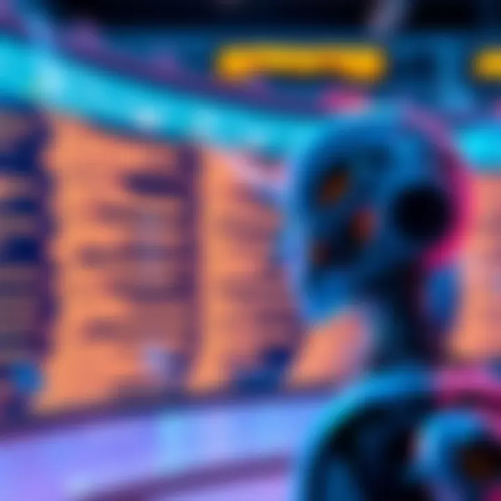 A digital illustration of an AI system comparing different text options on a screen, showing a thoughtful analysis process.