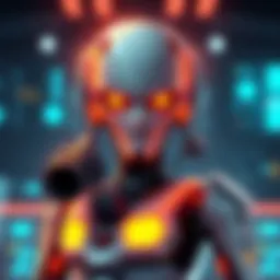 Illustration of a futuristic AI robot representing GPT-Daddy's advanced features and technology.