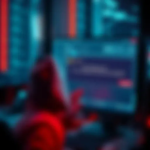 AI System Flagging Users A frustrated person looking at a computer screen showing an error message about user flags from an AI system.