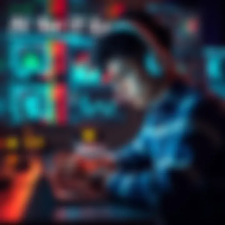 A student studying with a laptop and AI-generated study materials for IT exams