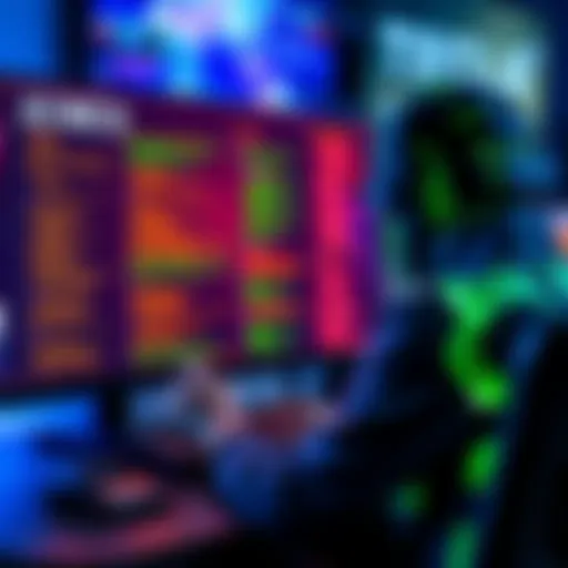 A person programming with AI tools on a computer screen showing game code and graphics.