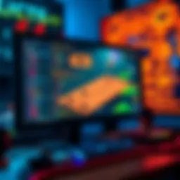 A computer screen displaying the prototype of a runner and puzzle game created using AI tools, with code and game graphics visible