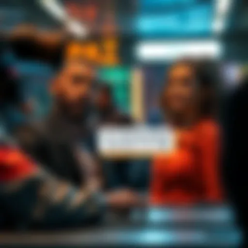 Actors in a commercial, with a label indicating they are AI-generated, emphasizing transparency in advertising.