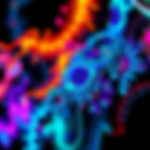 A collection of colorful, abstract AI-generated images showcasing various art styles, with no identifiable artist or source, highlighting the debate on authorship.