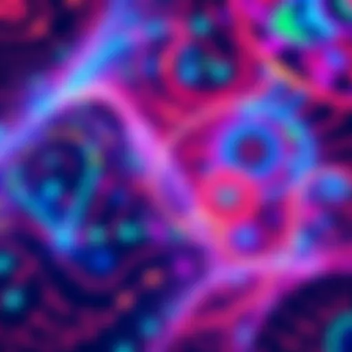 A vibrant and colorful AI-generated banner showcasing unique patterns and modern graphics used in advertising.