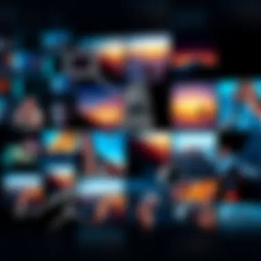 A collage of consistent AI-generated images representing brand storytelling across various marketing materials.