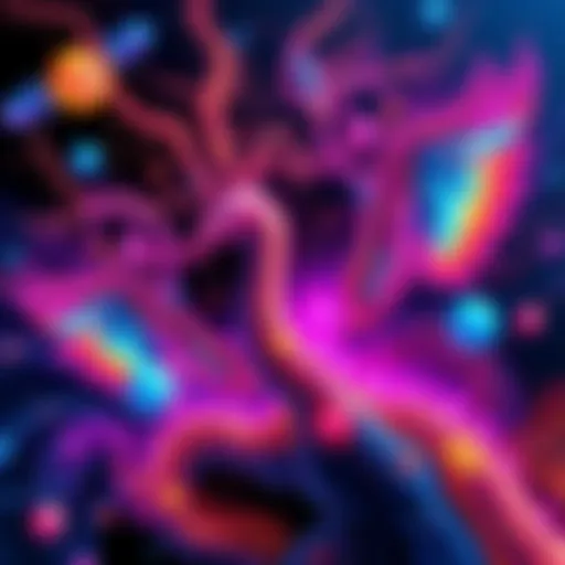 A colorful collection of AI-generated artworks showcasing various styles and themes, featuring vibrant colors and intricate details, displayed in an e-book format.
