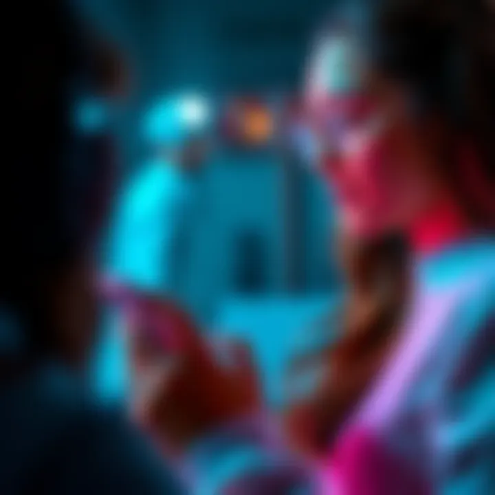 A person interacting with an AI girlfriend on a smartphone, showcasing a friendly conversation interface.