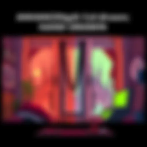 A side-by-side comparison of a hand-drawn animation scene before and after AI cleaning and coloring, showing vibrant colors and crisp details