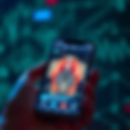 A close-up of a smartphone displaying a health assessment app with a photo of male anatomy being analyzed, symbolizing AI's role in health evaluation.