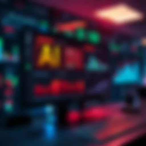 A computer screen displaying rejected healthcare claims with charts and graphs in the background, showing the impact of AI technology on healthcare.