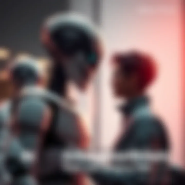 A humanoid robot and a person engaging in a friendly conversation, illustrating the bond between humans and AI.