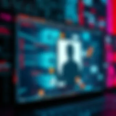 A digital screen showing an image disappearing as AI technology activates, symbolizing image removal and censorship.