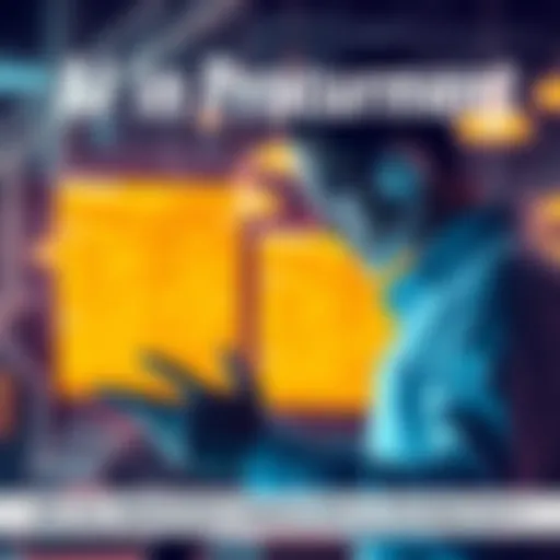 A business professional using AI tools for decision-making in procurement