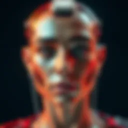 A realistic portrait of an AI-generated influencer with natural skin texture and subtle details.