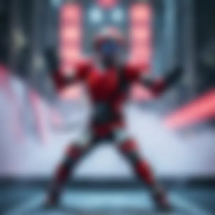 A futuristic AI kung fu robot demonstrating martial arts moves, showcasing China's technological advancements in robotics and AI.