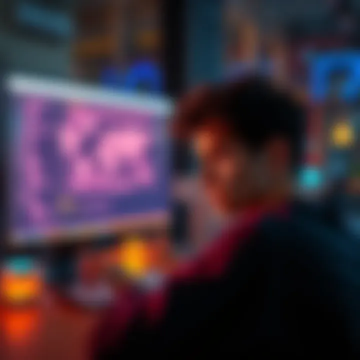 A frustrated person looking at a computer screen displaying confusing and nonsensical text generated by an AI model.