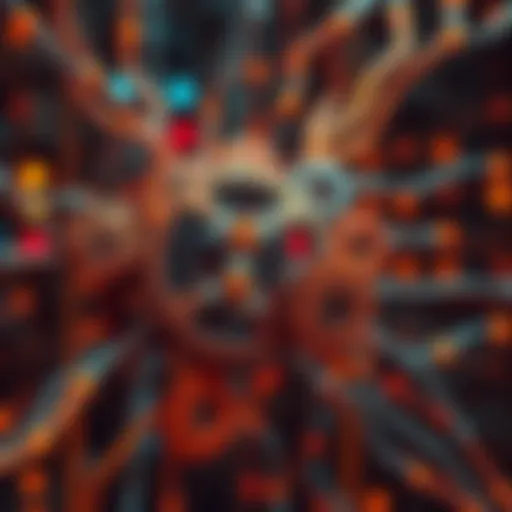 Multiple advanced AI models represented as interconnected gears working together to enhance intelligence and reasoning.