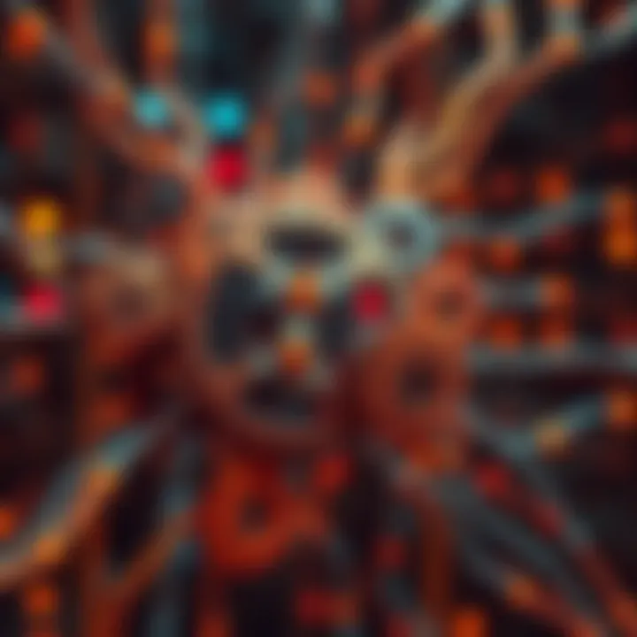 Multiple advanced AI models represented as interconnected gears working together to enhance intelligence and reasoning.