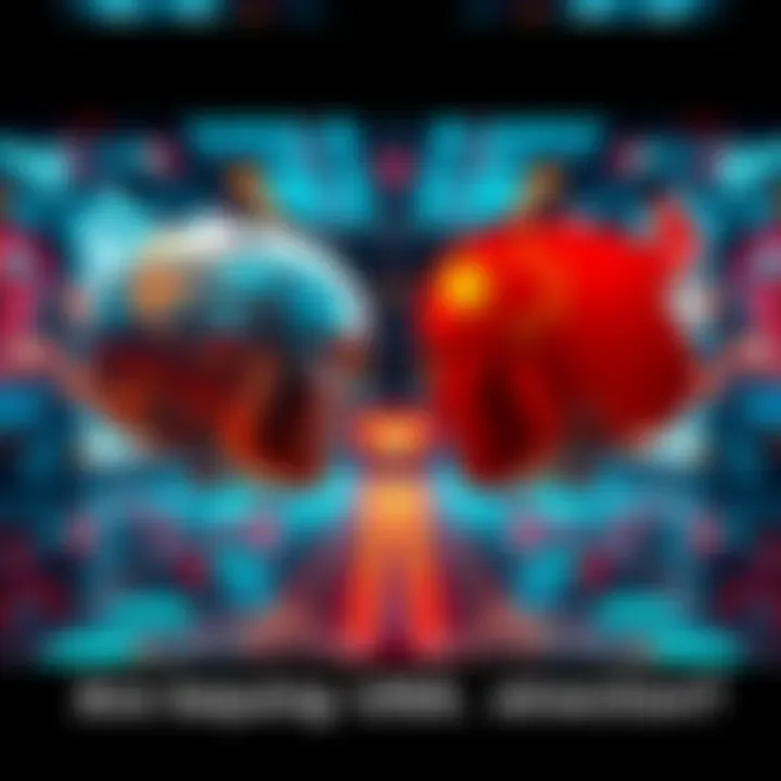 A side-by-side comparison of Chinese and US AI models showcasing coding tasks and performance metrics.