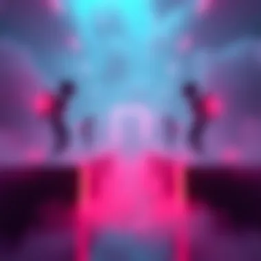 Five AI bots compete in a fog-filled maze with teleportals trying to find the exit.