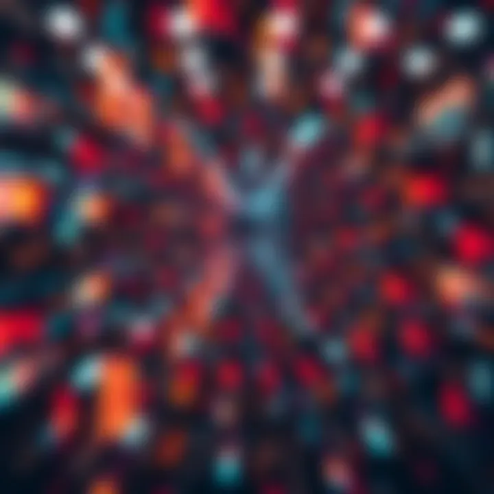 Visual representation of disappearing critiques about AI Monet with blurred text and digital elements