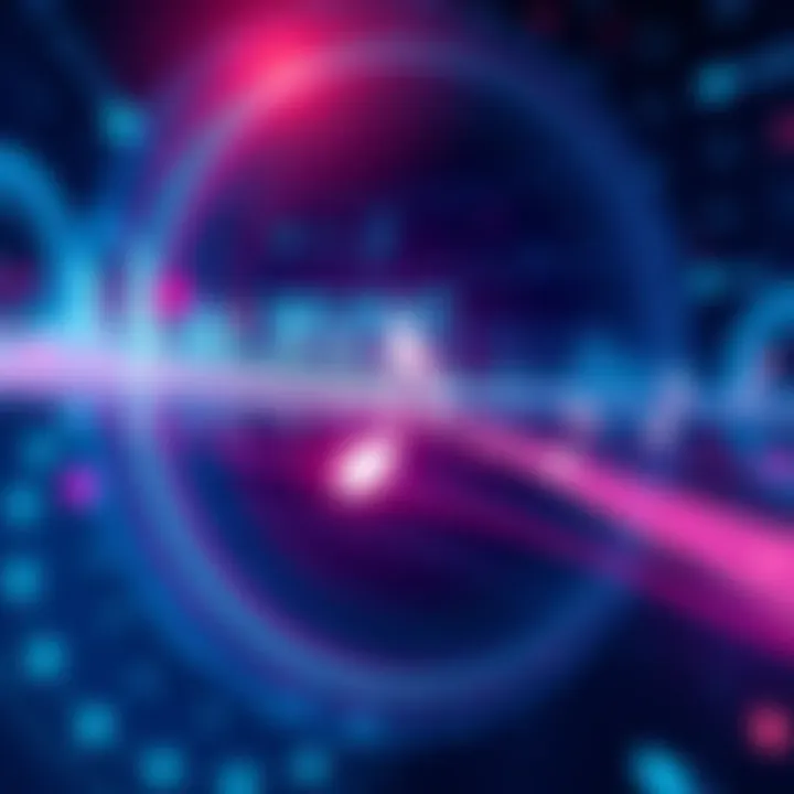 A digital interface displaying sound waves and music notes, symbolizing AI-generated music creation.