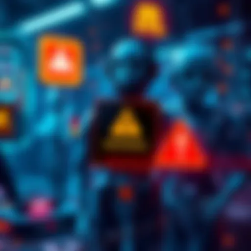 AI Outage Crisis Meta and AWS teams addressing an AI failure caused by human error, with graphics showing AI agents and warning signs.