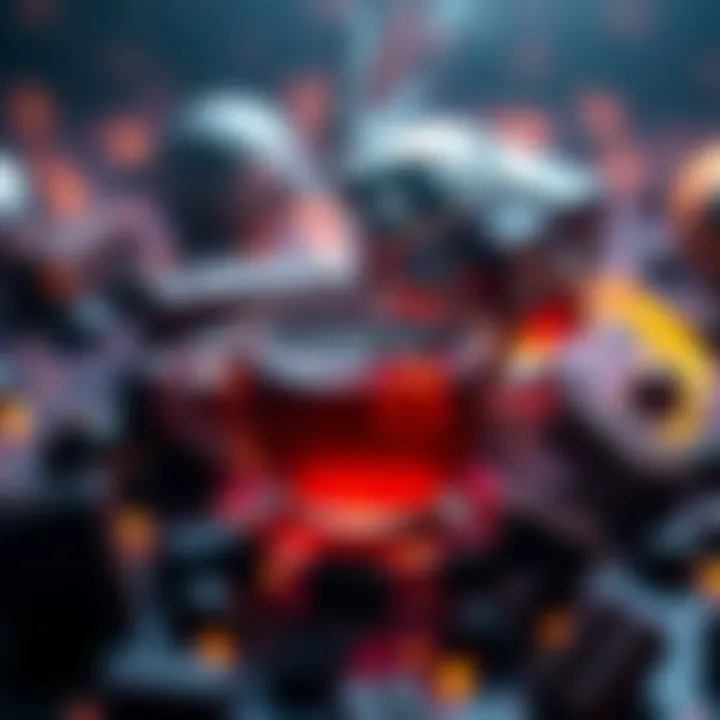A visual representation of AI systems imagining tastes like dark chocolate and spiced tea, with abstract sensory elements surrounding them.