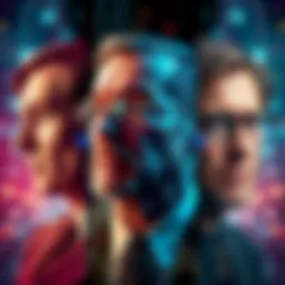 Portraits of AI Pioneers A collage of Alan Turing, John McCarthy, and Geoffrey Hinton, representing their contributions to artificial intelligence.