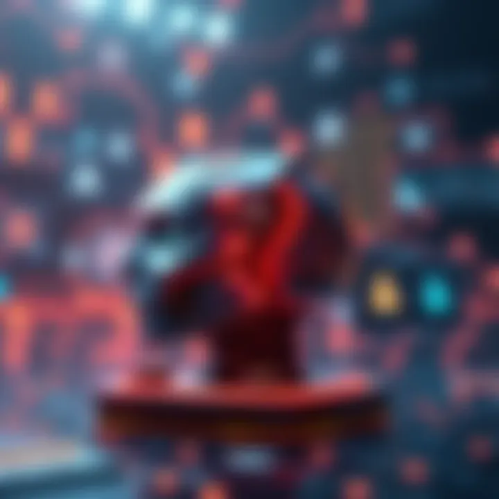 A visual representation of multiple AI platforms with icons and features highlighted, showing their differences and advantages over Chat GPT.