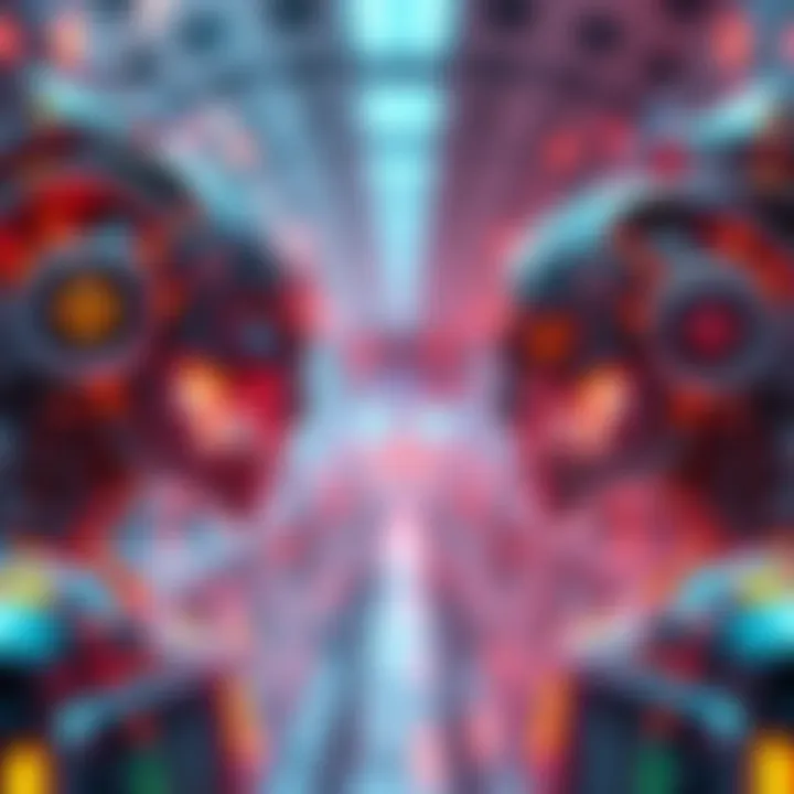 A visual representation of contrasting AI models with price tags, showing a clear divide between high-end and low-end options.