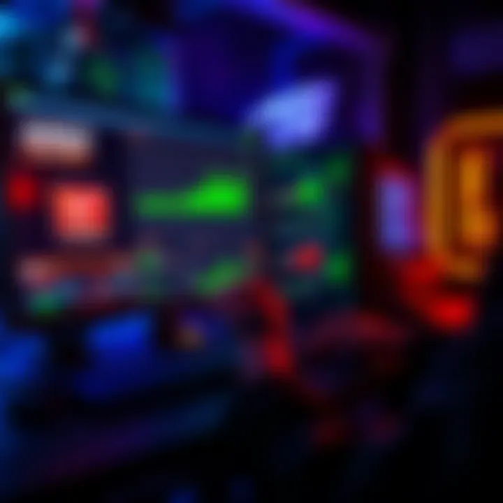 A person using a computer with AMD and Nvidia logos visible, showing graphs and data related to AI processing.