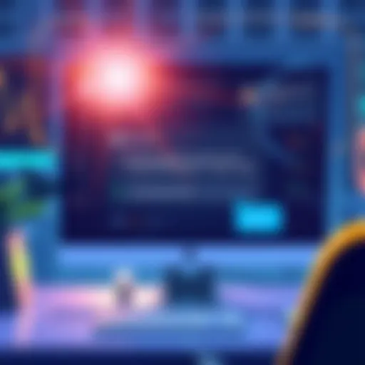 An illustration showing a computer screen displaying an AI-generated prompt with positive feedback from a user, highlighting the efficiency of AI in generating complex prompts.