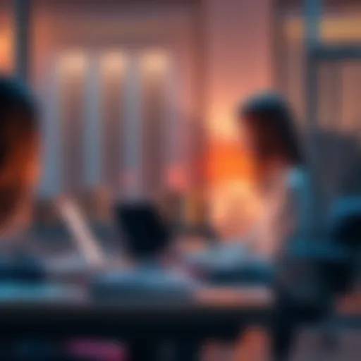 A person sitting at a desk with a laptop, writing prompts inspired by example texts to improve AI output.