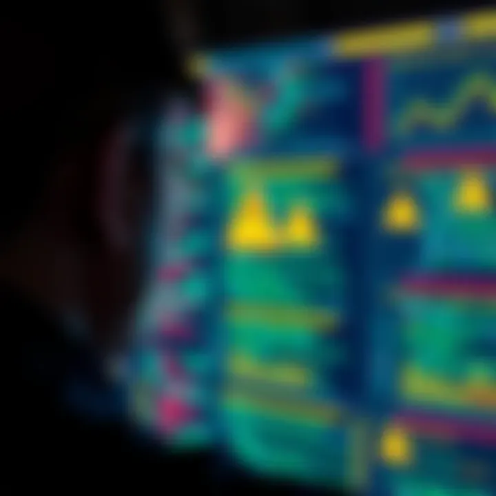 A person looking at a screen displaying AI code with warning signs, symbolizing the potential risks of hasty AI development.