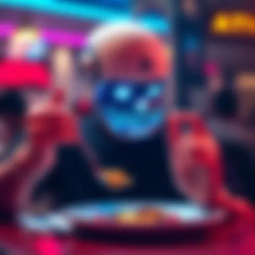 A person using an AI spoon that assists with eating, showcasing the technology in action during mealtime.