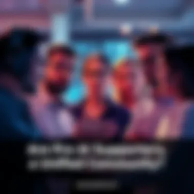 Group of people discussing AI ideas with mixed expressions showing support and disagreement